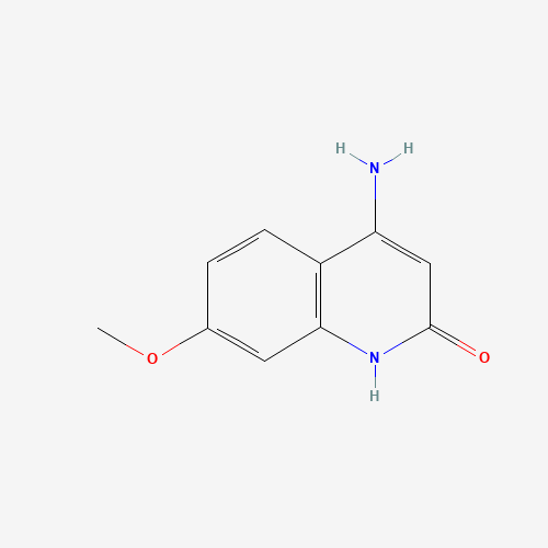 4-amino-7-methoxy-1H-quinolin-2-one (CAS: 269742-35-0) - Chemical Structure and Molecular Formula 