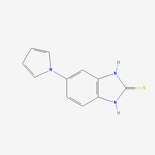 5-pyrrol-1-yl-1,3-dihydrobenzimidazole-2-thione (CAS: 172152-53-3) - Chemical Structure and Molecular Formula 