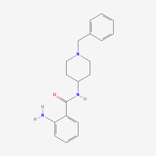 2-amino-N-(1-benzylpiperidin-4-yl)benzamide (CAS: 83425-16-5) - Chemical Structure and Molecular Formula 
