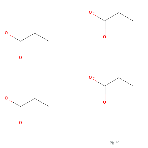 lead;propanoate (CAS: 19183-30-3) - Chemical Structure and Molecular Formula 