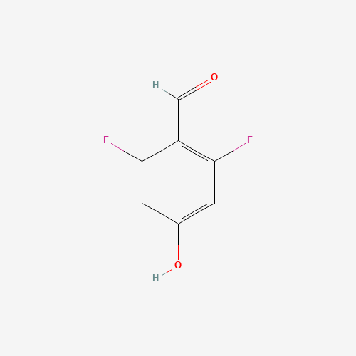 2,6-difluoro-4-hydroxybenzaldehyde (CAS: 532967-21-8) - Chemical Structure and Molecular Formula 