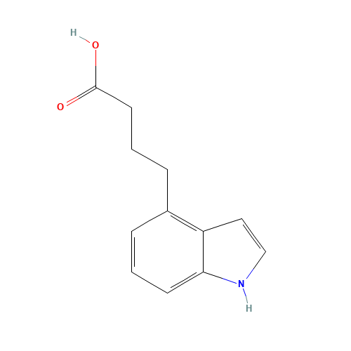 4-(1H-indol-4-yl)butanoic acid (CAS: 103573-73-5) - Chemical Structure and Molecular Formula 