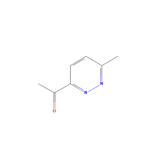 1-(6-methylpyridazin-3-yl)ethanone (CAS: 91544-04-6) - Chemical Structure and Molecular Formula 