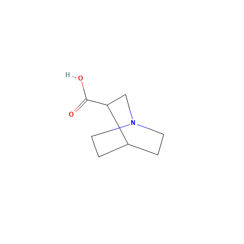 1-azabicyclo[2.2.2]octane-3-carboxylic acid (CAS: 75208-40-1) - Chemical Structure and Molecular Formula 