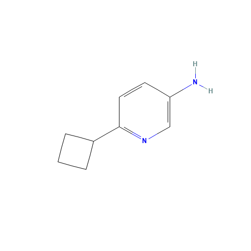 6-cyclobutylpyridin-3-amine (CAS: 1159815-22-1) - Chemical Structure and Molecular Formula 