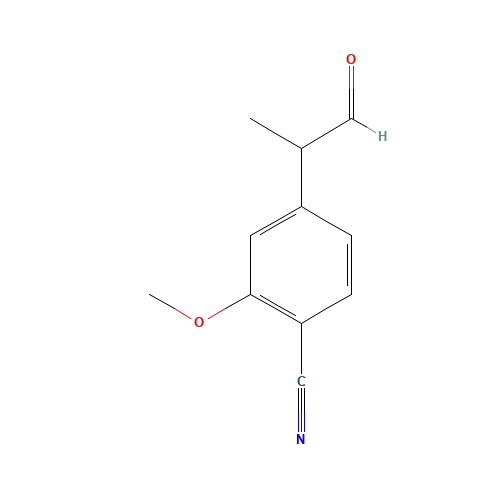 2-methoxy-4-(1-oxopropan-2-yl)benzonitrile (CAS: 1255207-22-7) - Related Chemical Product