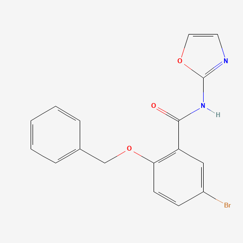 5-bromo-N-(1,3-oxazol-2-yl)-2-phenylmethoxybenzamide (CAS: 1285513-89-4) - Related Chemical Product
