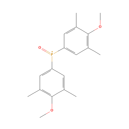 bis(4-methoxy-3,5-dimethylphenyl)-oxophosphanium (CAS: 125653-55-6) - Chemical Structure and Molecular Formula 