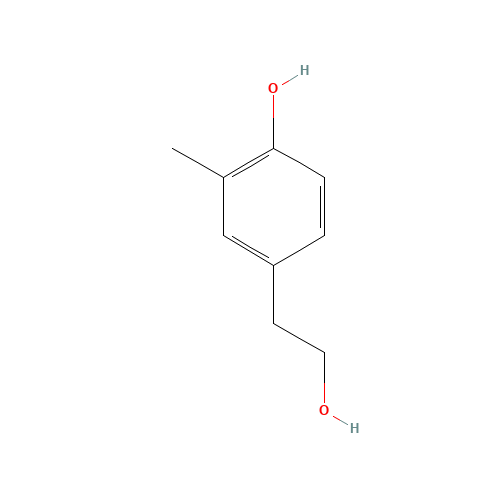 4-(2-hydroxyethyl)-2-methylphenol (CAS: 307311-40-6) - Chemical Structure and Molecular Formula 