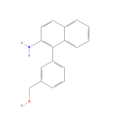 [3-(2-aminonaphthalen-1-yl)phenyl]methanol (CAS: 1245710-76-2) - Chemical Structure and Molecular Formula 