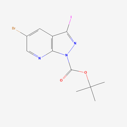 tert-butyl 5-bromo-3-iodopyrazolo[3,4-b]pyridine-1-carboxylate (CAS: 916326-31-3) - Related Chemical Product