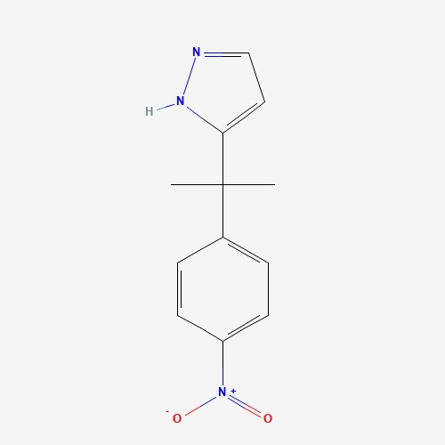 5-[2-(4-nitrophenyl)propan-2-yl]-1H-pyrazole (CAS: 561297-78-7) - Related Chemical Product