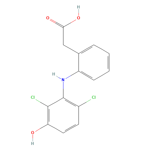 2-[2-(2,6-dichloro-3-hydroxyanilino)phenyl]acetic acid (CAS: 69002-85-3) - Related Chemical Product