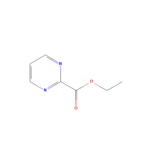 ethyl pyrimidine-2-carboxylate (CAS: 42839-08-7) - Chemical Structure and Molecular Formula 