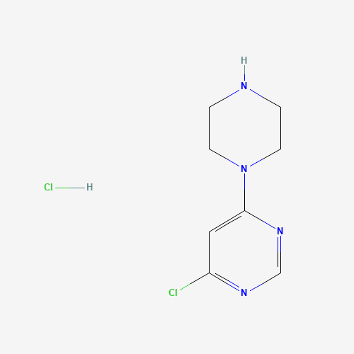 4-chloro-6-piperazin-1-ylpyrimidine;hydrochloride (CAS: 203519-89-5) - Chemical Structure and Molecular Formula 