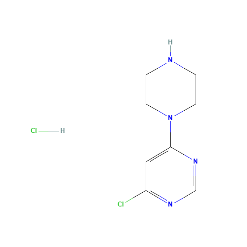 4-chloro-6-piperazin-1-ylpyrimidine;hydrochloride (CAS: 203519-89-5) - Chemical Structure and Molecular Formula 