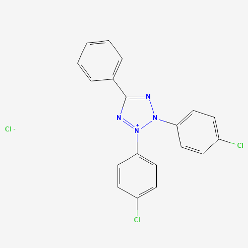 2,3-bis(4-chlorophenyl)-5-phenyltetrazol-2-ium;chloride (CAS: 135788-08-8) - Chemical Structure and Molecular Formula 