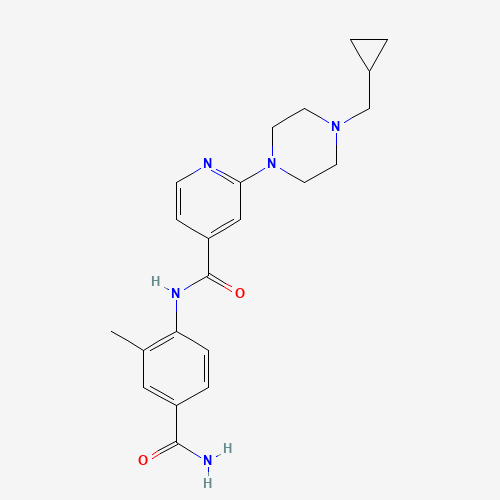 N-(4-carbamoyl-2-methylphenyl)-2-[4-(cyclopropylmethyl)piperazin-1-yl]pyridine-4-carboxamide (CAS: 1131605-00-9) - Related Chemical Product