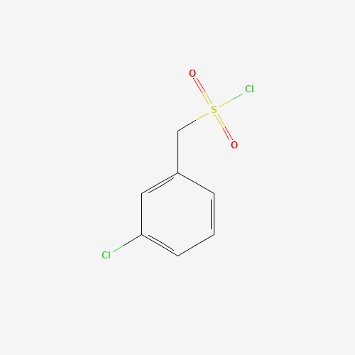 (3-chlorophenyl)methanesulfonyl chloride (CAS: 24974-73-0) - Chemical Structure and Molecular Formula 