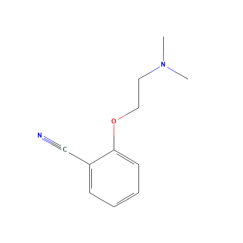 2-[2-(dimethylamino)ethoxy]benzonitrile (CAS: 206261-63-4) - Chemical Structure and Molecular Formula 