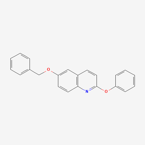 2-phenoxy-6-phenylmethoxyquinoline (CAS: 623144-18-3) - Chemical Structure and Molecular Formula 