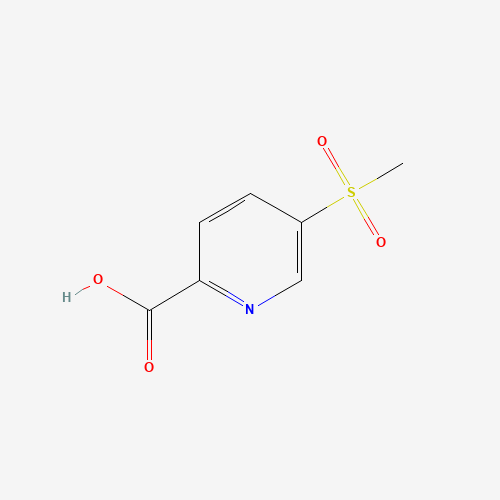 5-methylsulfonylpyridine-2-carboxylic acid (CAS: 1186663-48-8) - Chemical Structure and Molecular Formula 