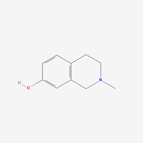 2-methyl-3,4-dihydro-1H-isoquinolin-7-ol (CAS: 88493-58-7) - Chemical Structure and Molecular Formula 