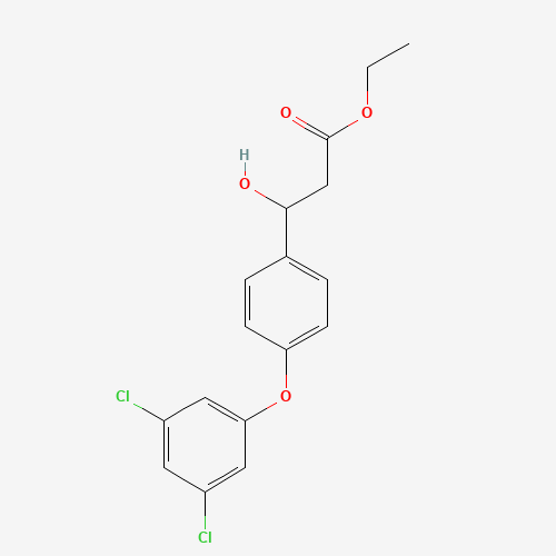 ethyl 3-[4-(3,5-dichlorophenoxy)phenyl]-3-hydroxypropanoate (CAS: 1202577-05-6) - Related Chemical Product