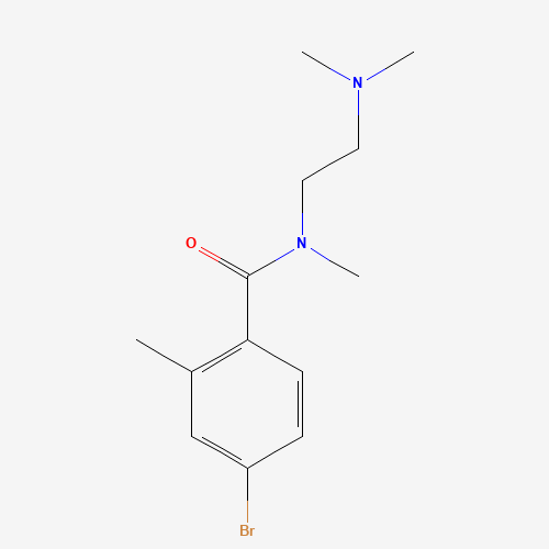 4-bromo-N-[2-(dimethylamino)ethyl]-N,2-dimethylbenzamide (CAS: 1032574-65-4) - Chemical Structure and Molecular Formula 