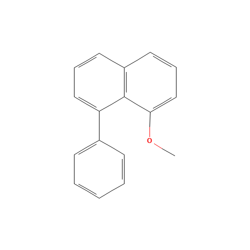 1-methoxy-8-phenylnaphthalene (CAS: 103392-94-5) - Chemical Structure and Molecular Formula 