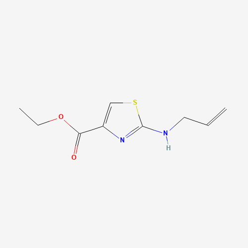 ethyl 2-(prop-2-enylamino)-1,3-thiazole-4-carboxylate (CAS: 5924-08-3) - Chemical Structure and Molecular Formula 