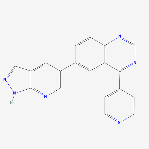 6-(1H-pyrazolo[3,4-b]pyridin-5-yl)-4-pyridin-4-ylquinazoline (CAS: 1093818-08-6) - Related Chemical Product