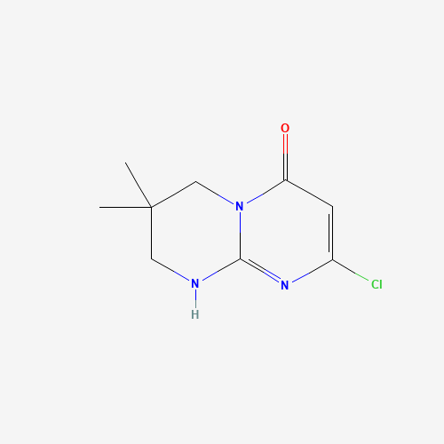 2-chloro-7,7-dimethyl-6,8-dihydro-1H-pyrimido[1,2-a]pyrimidin-4-one (CAS: 1383777-81-8) - Related Chemical Product