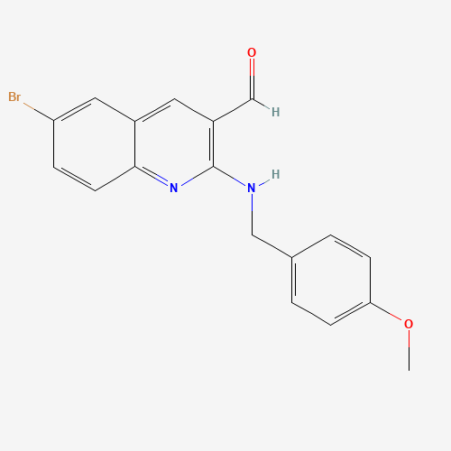 6-bromo-2-[(4-methoxyphenyl)methylamino]quinoline-3-carbaldehyde (CAS: 1309365-83-0) - Related Chemical Product