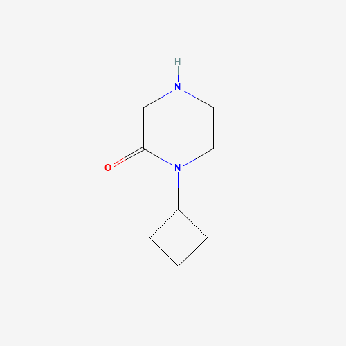 1-cyclobutylpiperazin-2-one (CAS: 907972-26-3) - Chemical Structure and Molecular Formula 