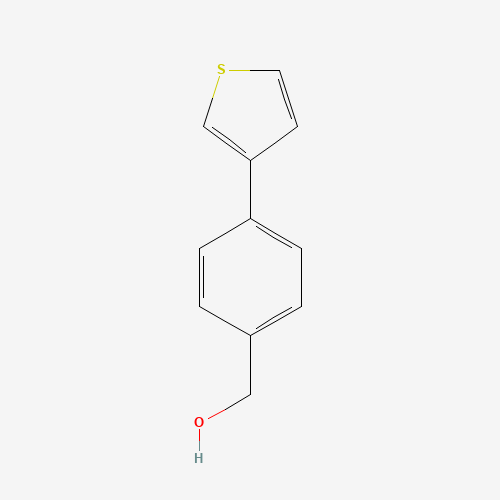 (4-thiophen-3-ylphenyl)methanol (CAS: 160278-20-6) - Chemical Structure and Molecular Formula 