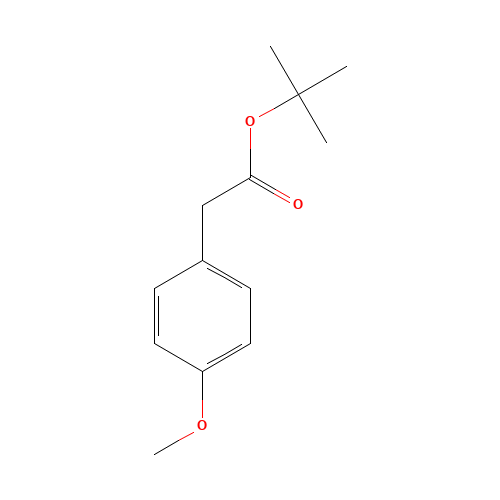 tert-butyl 2-(4-methoxyphenyl)acetate (CAS: 33155-61-2) - Chemical Structure and Molecular Formula 