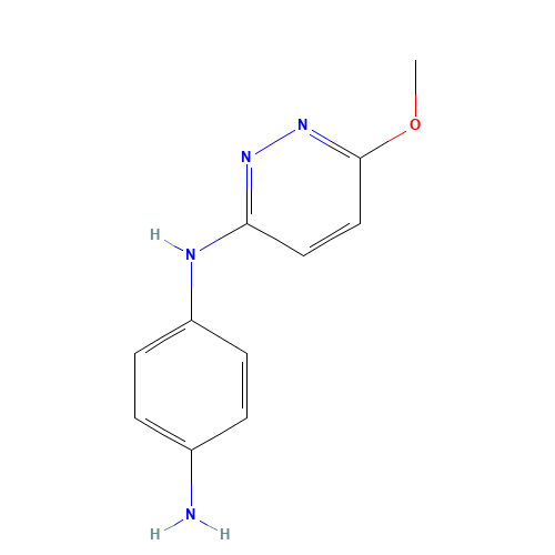 4-N-(6-methoxypyridazin-3-yl)benzene-1,4-diamine (CAS: 1178953-72-4) - Chemical Structure and Molecular Formula 