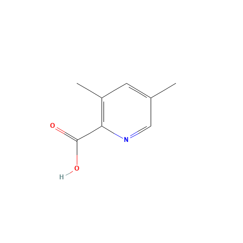 3,5-dimethylpyridine-2-carboxylic acid (CAS: 4733-68-0) - Chemical Structure and Molecular Formula 