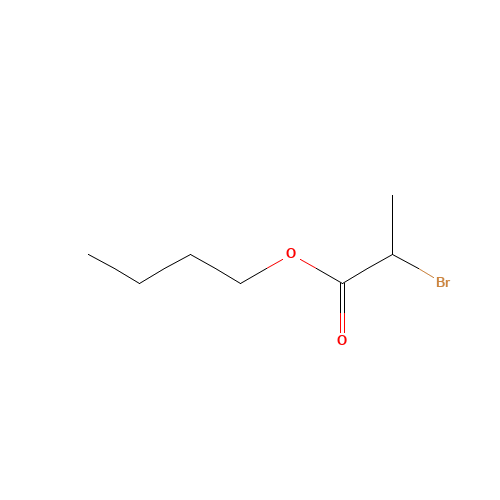 butyl 2-bromopropanoate (CAS: 41145-84-0) - Chemical Structure and Molecular Formula 