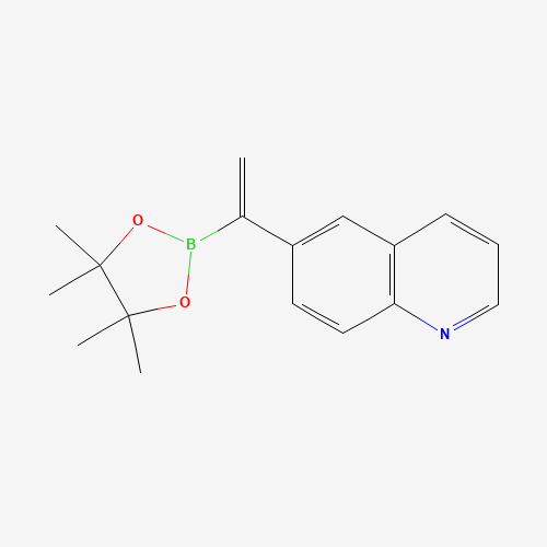 6-[1-(4,4,5,5-tetramethyl-1,3,2-dioxaborolan-2-yl)ethenyl]quinoline (CAS: 1355584-05-2) - Related Chemical Product