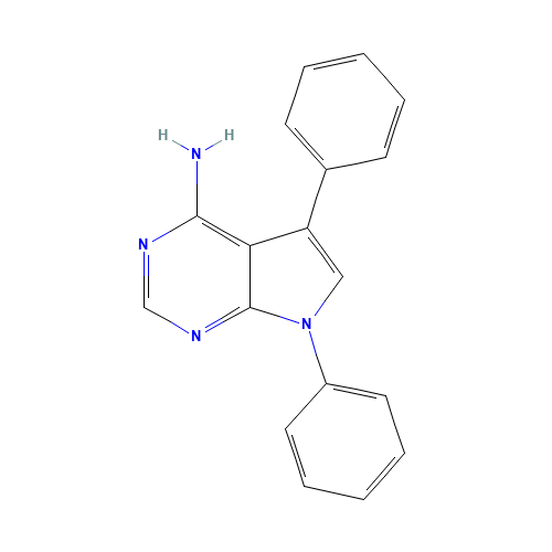 5,7-diphenylpyrrolo[2,3-d]pyrimidin-4-amine (CAS: 121405-24-1) - Related Chemical Product