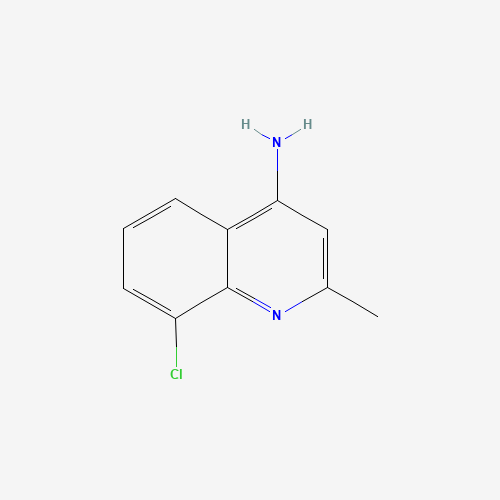 8-chloro-2-methylquinolin-4-amine (CAS: 68017-48-1) - Chemical Structure and Molecular Formula 