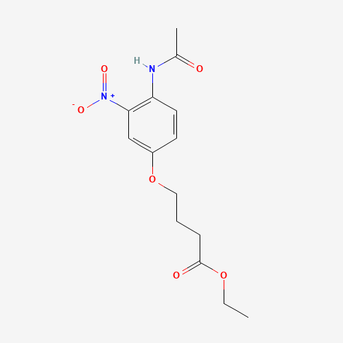 ethyl 4-(4-acetamido-3-nitrophenoxy)butanoate (CAS: 808744-15-2) - Related Chemical Product