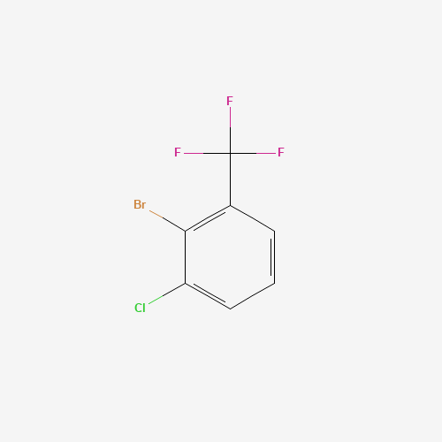 2-bromo-1-chloro-3-(trifluoromethyl)benzene (CAS: 384-16-7) - Chemical Structure and Molecular Formula 