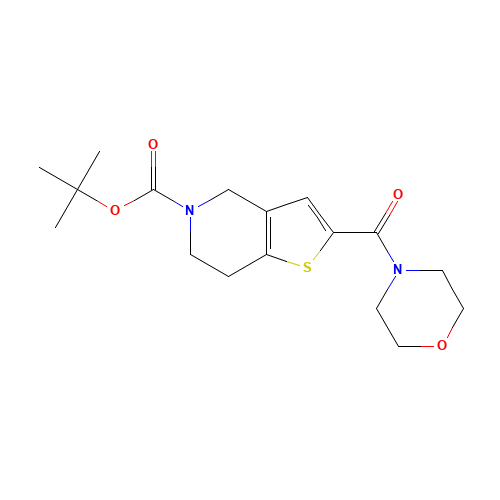 tert-butyl 2-(morpholine-4-carbonyl)-6,7-dihydro-4H-thieno[3,2-c]pyridine-5-carboxylate (CAS: 230301-64-1) - Related Chemical Product