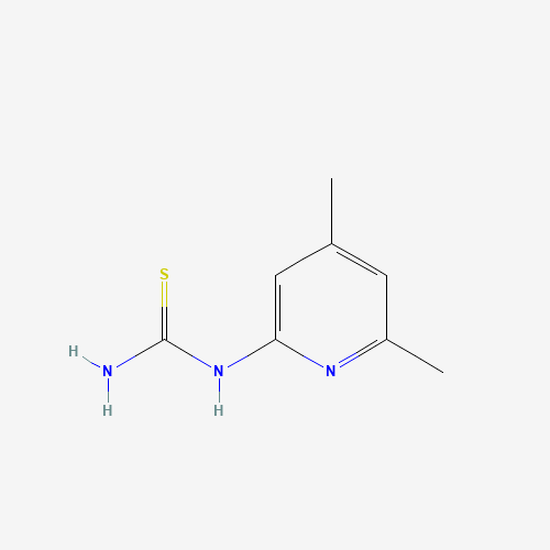 (4,6-dimethylpyridin-2-yl)thiourea (CAS: 49600-35-3) - Chemical Structure and Molecular Formula 