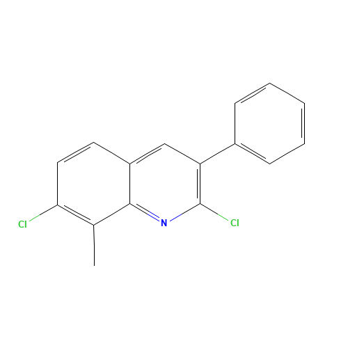 2,7-dichloro-8-methyl-3-phenylquinoline (CAS: 1031928-02-5) - Chemical Structure and Molecular Formula 