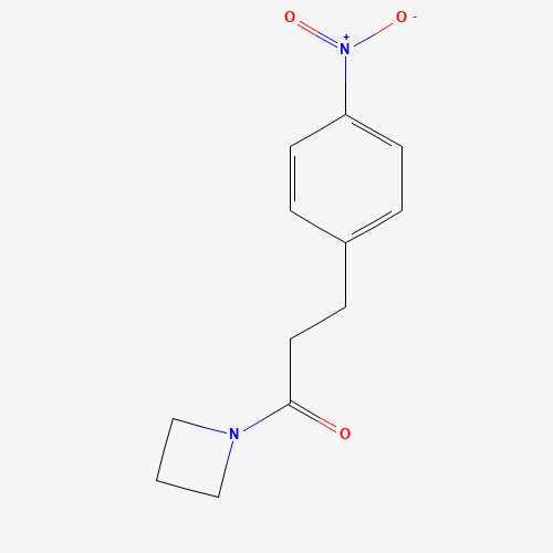 1-(azetidin-1-yl)-3-(4-nitrophenyl)propan-1-one (CAS: 1374666-19-9) - Chemical Structure and Molecular Formula 