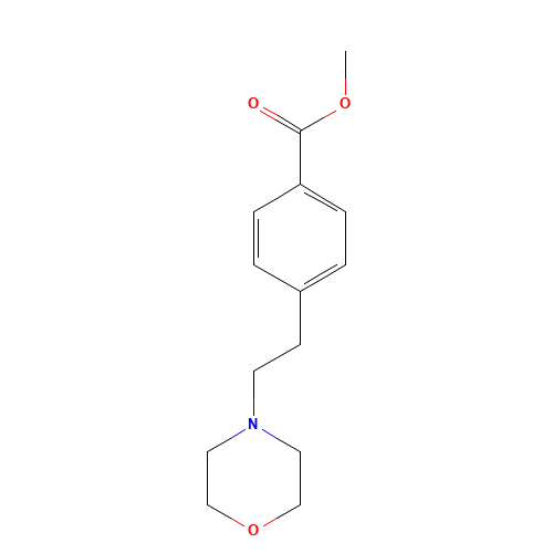 methyl 4-(2-morpholin-4-ylethyl)benzoate (CAS: 1035270-89-3) - Chemical Structure and Molecular Formula 